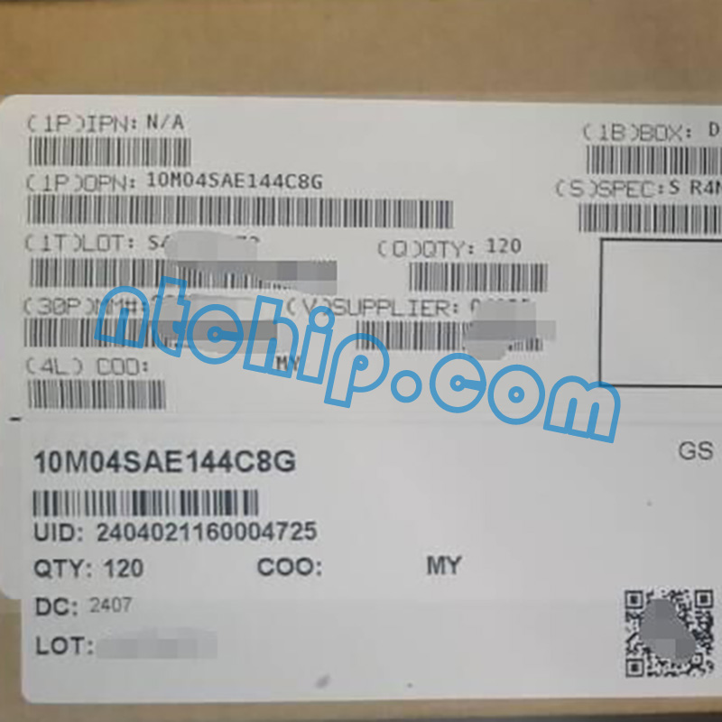 Altera 10M04SAE144C8G original package label