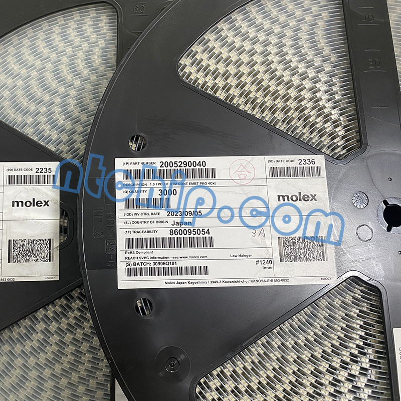 Molex 2005290040 original reel label