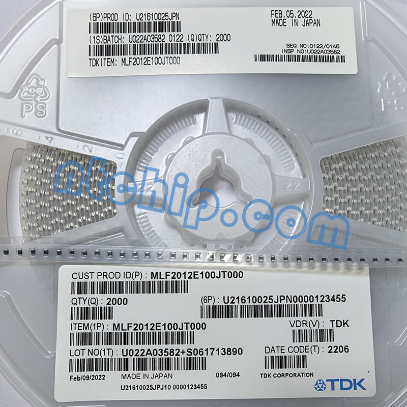 TDK Corporation MLF2012E100JT000 fixed inductor part