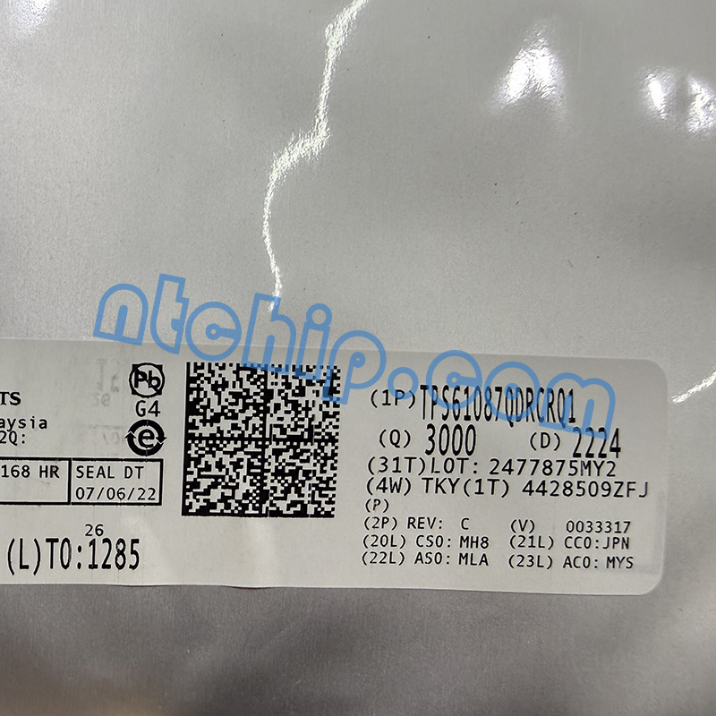 Texas Instruments TPS61087QDRCRQ1 original package label
