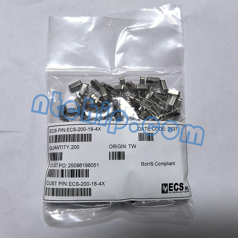 ECS Inc. ECS-200-18-4X original package label