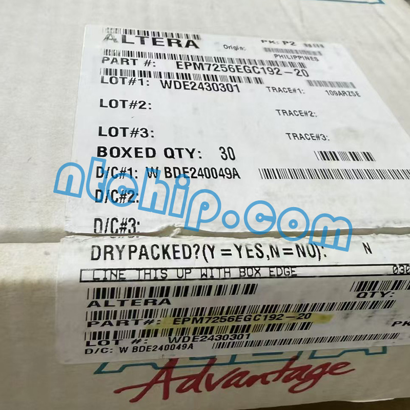 ALTERA EPM7256EGC192-20 original package label