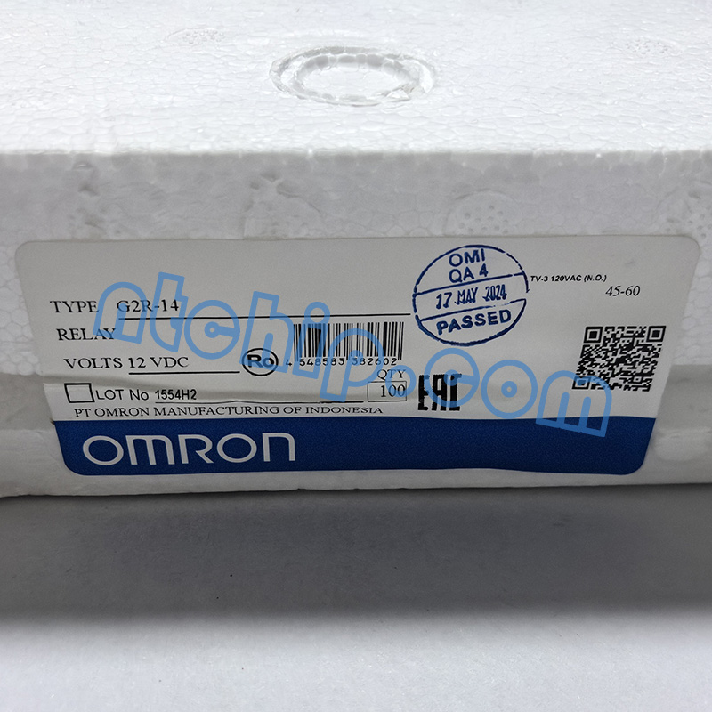 Omron G2R-14-DC12 original package label