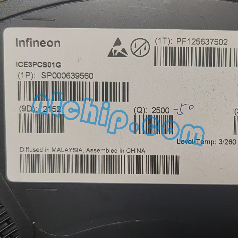 Infineon Technologies ICE3PCS01G original reel label