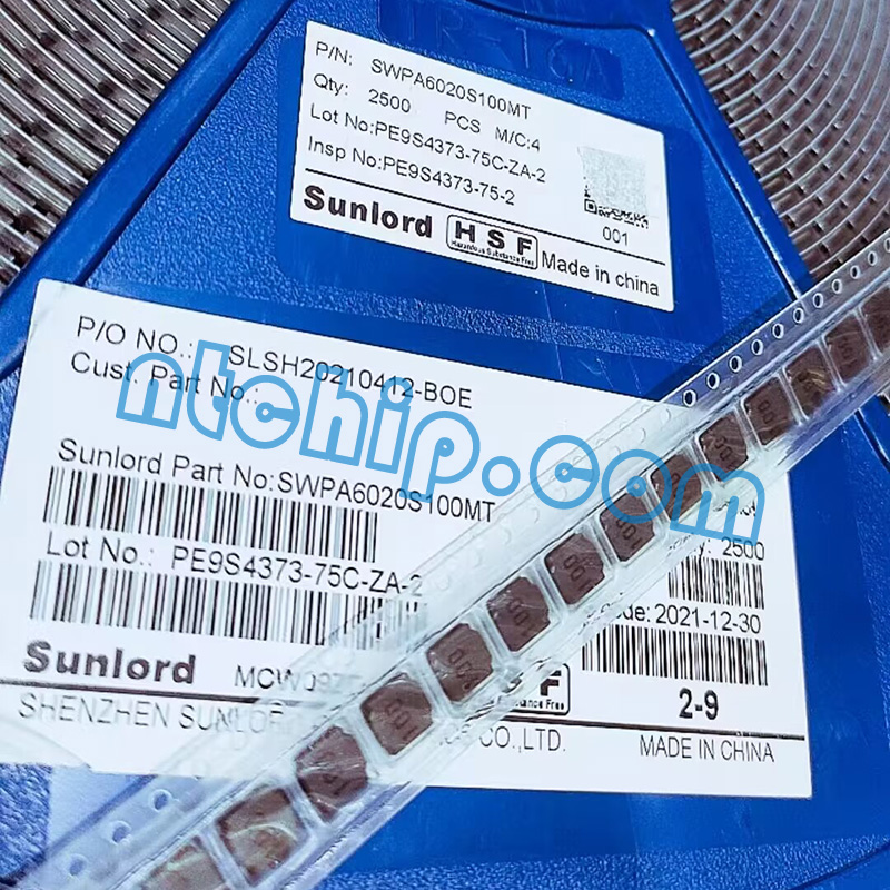 Sunlord SWPA6020S100MT fixed inductor part