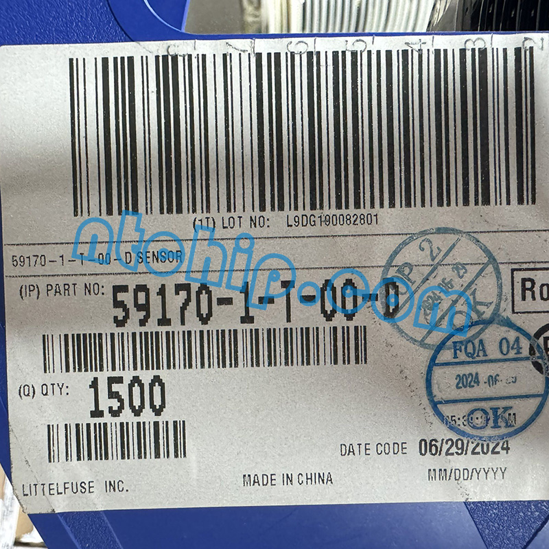Littelfuse Inc 59170-1-T-00-D original reel label