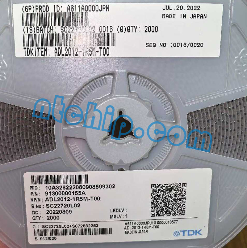 TDK ADL2012-1R5M-T00 original reel package