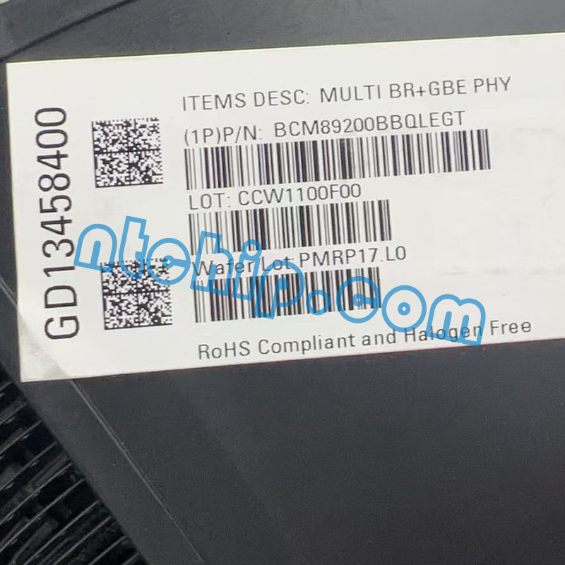 Broadcom Limited BCM89200BBQLEGT original reel label