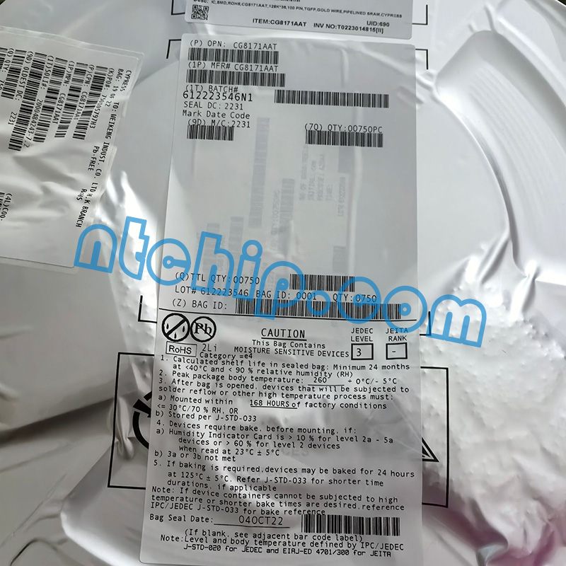 Infineon Technologies CG8171AAT original package label