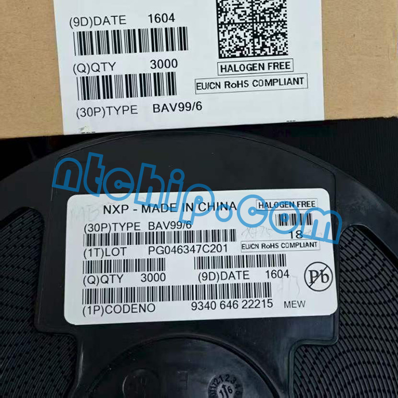 Diodes BAV99-6 original reel label