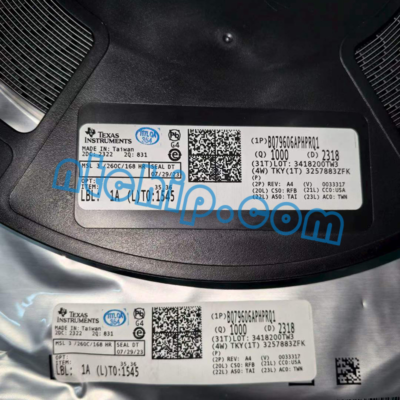  Texas Instruments BQ79606APHPRQ1 original reel  label
