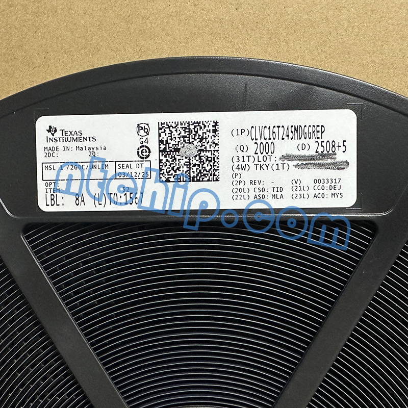Texas Instruments  CLVC16T245MDGGREP original reel label