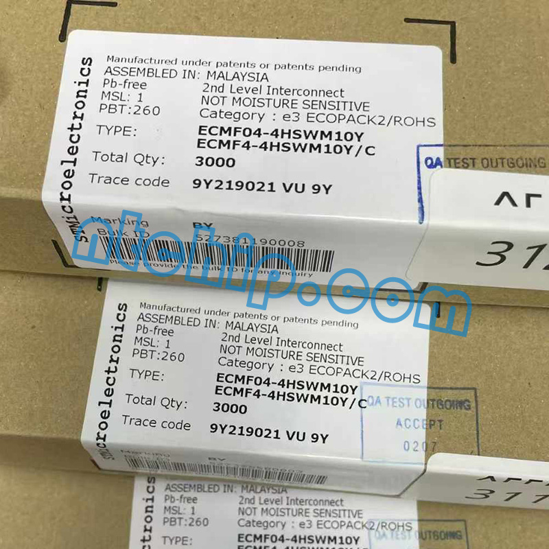 STMicroelectronics  ECMF04-4HSWM10Y original package label