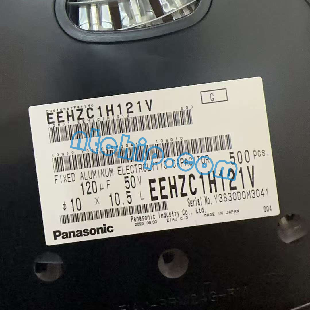 Panasonic Industry EEHZC1H121V  original reel label