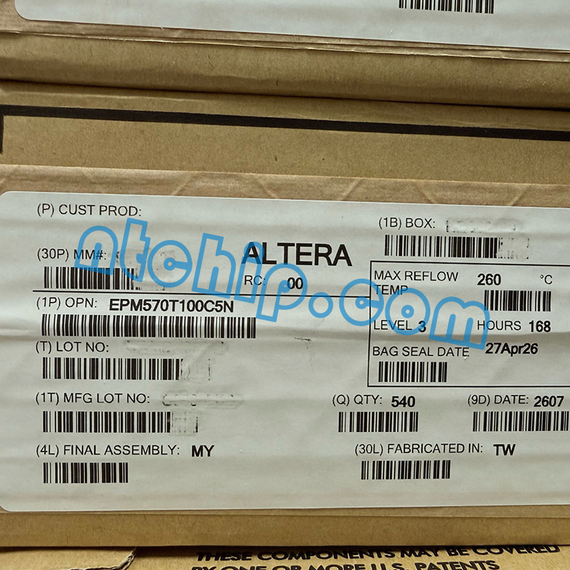 ALTERA EPM570T100C5N original package label