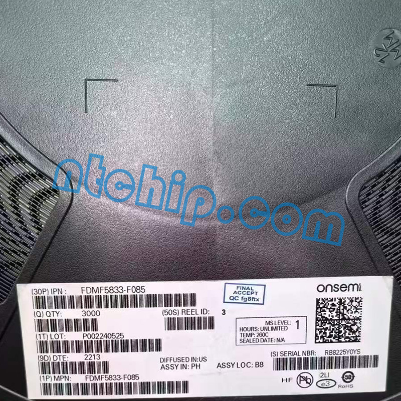 onsemi FDMF5833-F085 original reel label