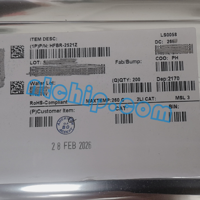 Broadcom Limited HFBR-2521Z original package label