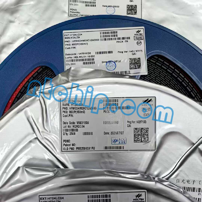 Holtek HT24LC04 original reel label