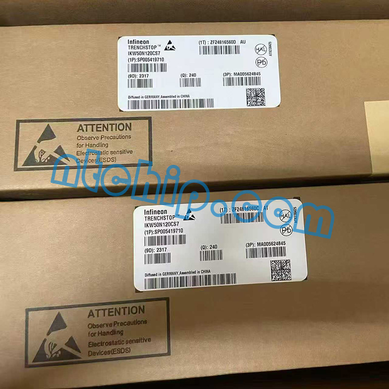 Infineon Technologies IKW50N120CS7 original package label