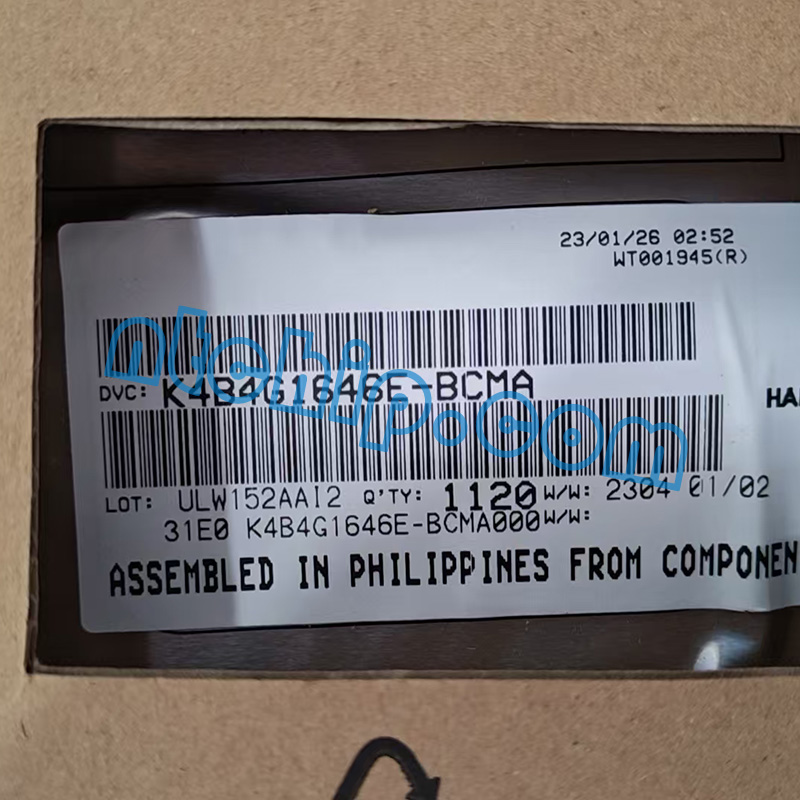 Samsung Semiconductor K4B4G1646E-BCMA original package label