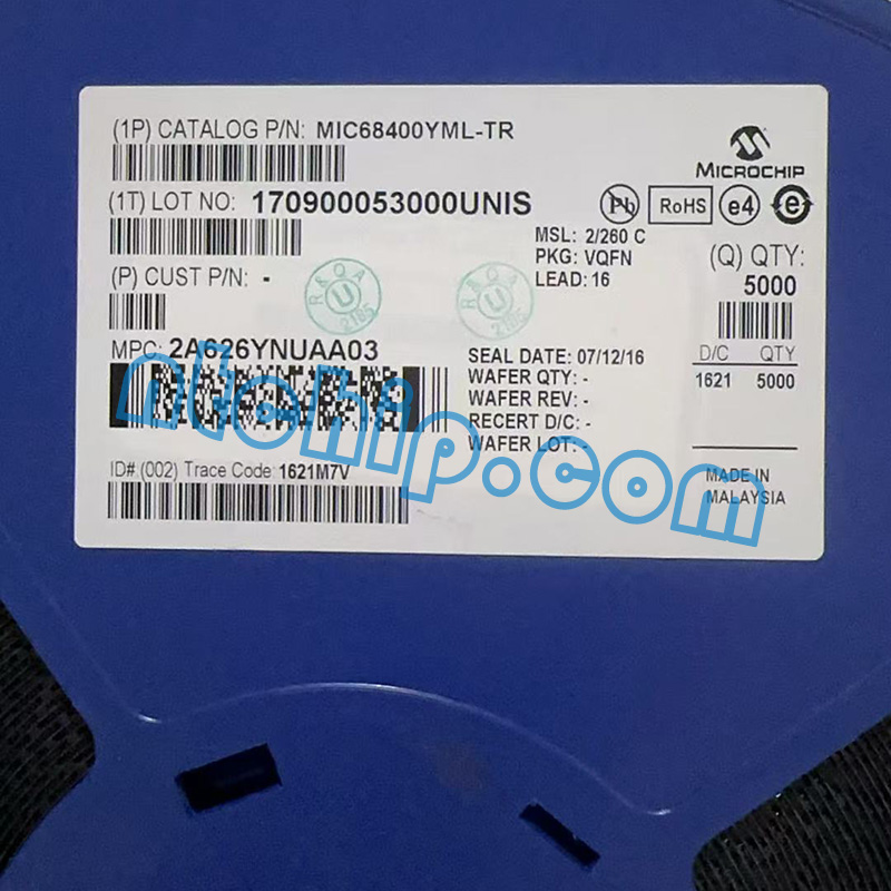 Microchip Technology MIC68400YML-TR original reel label
