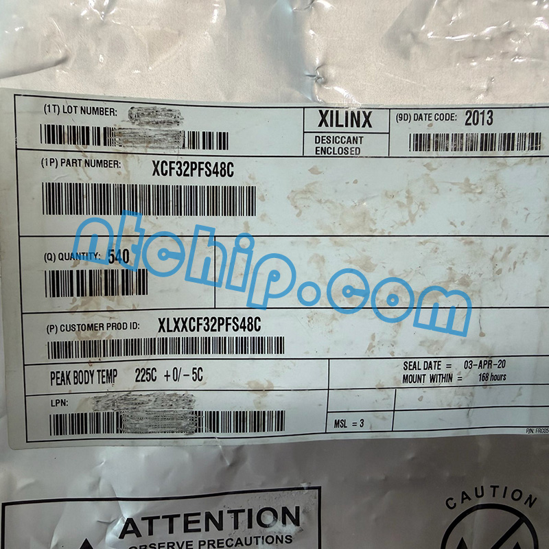 Xilinx XCF32PFS48C original package label