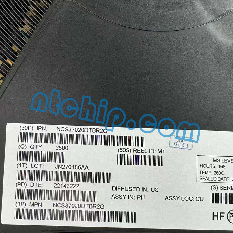 onsemi NCS37020DTBR2G original reel label