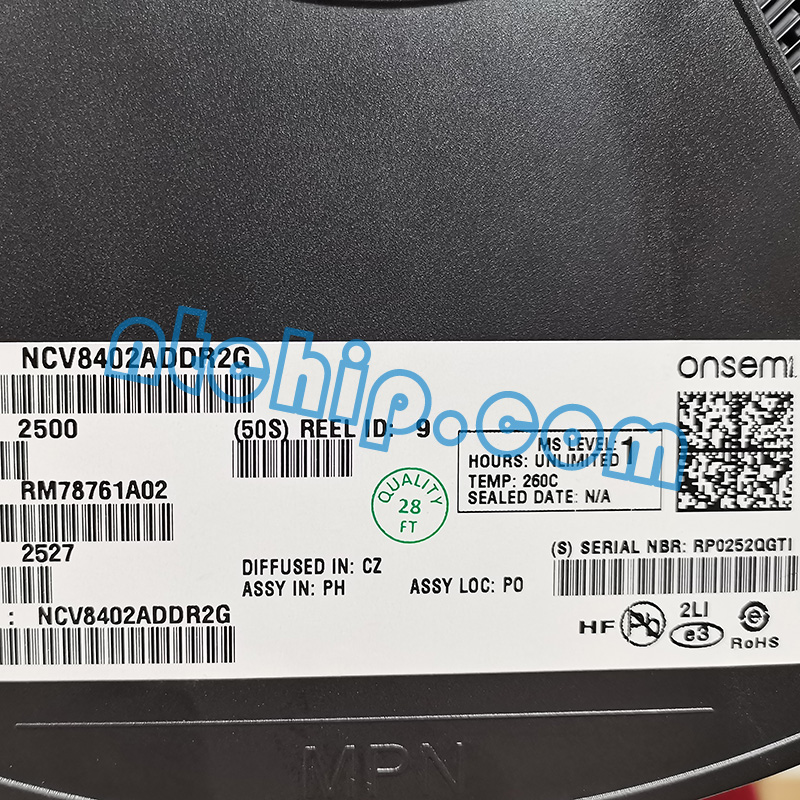 ON Semiconductor NCV8402ADDR2G original reel label