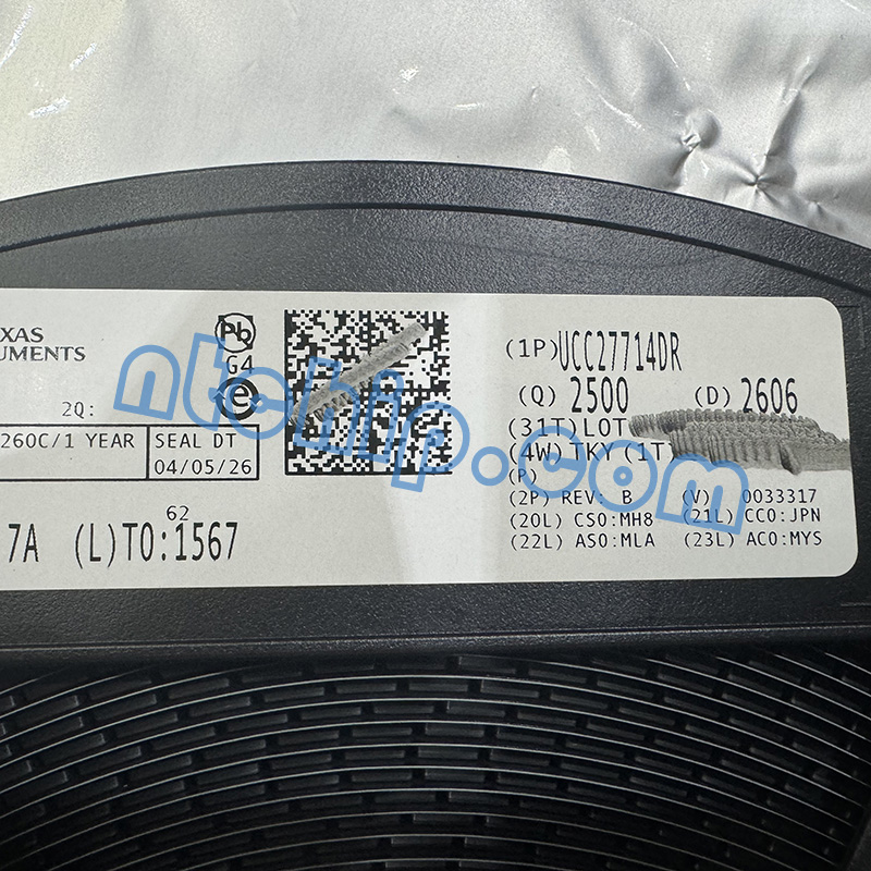 Texas Instruments UCC27714DR original reel label