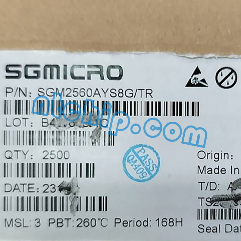SG Micro SGM2560AYS8GTR original package label