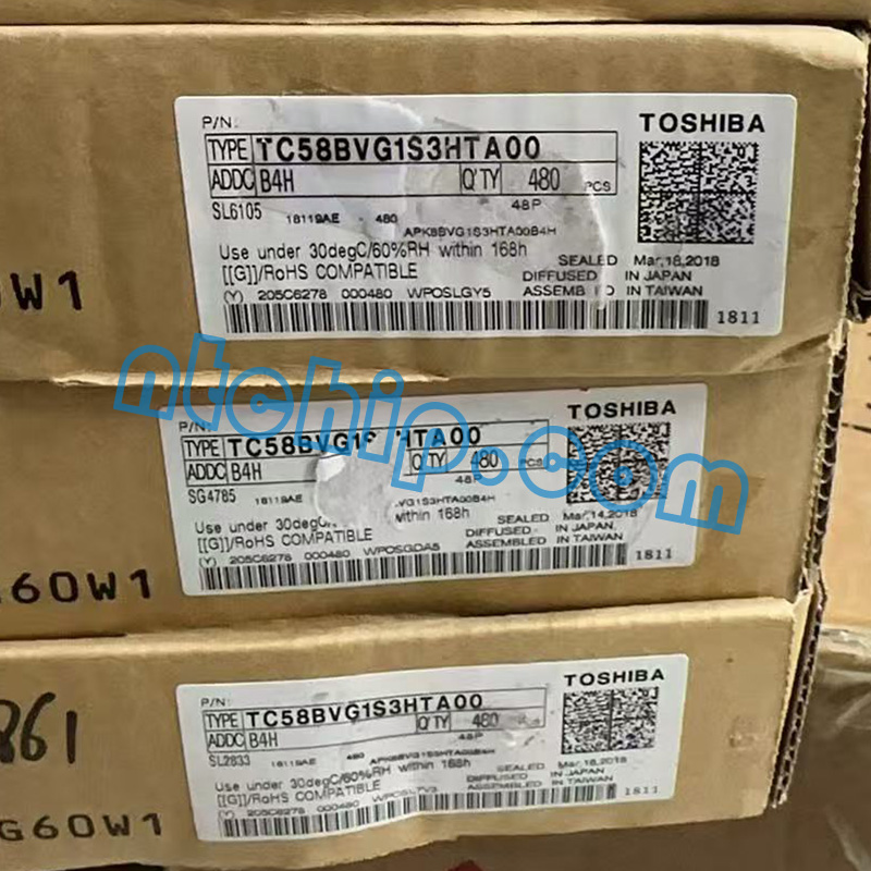 KIOXIA TC58BVG1S3HTA00 original package label