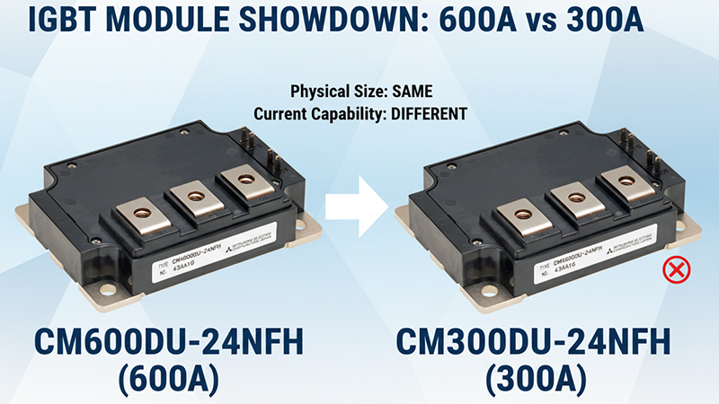 CM600DU-24NFH vs CM300DU-24NFH