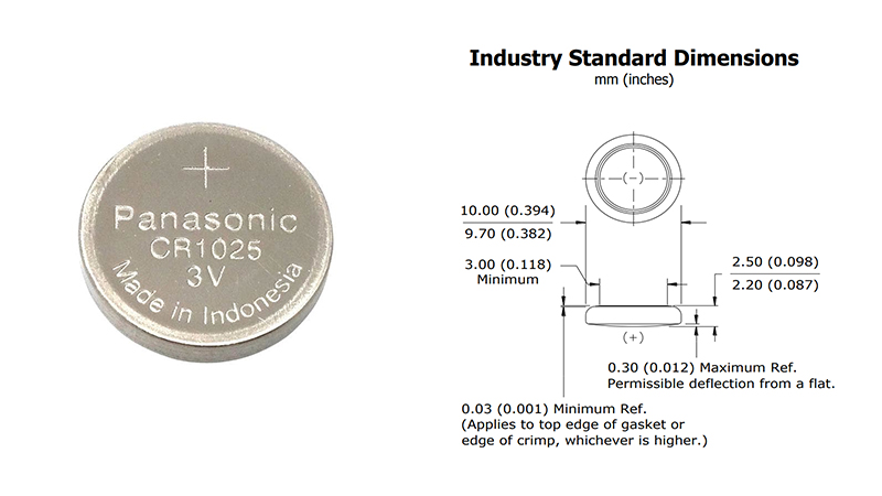 CR1025-Battery-Equivalent-Size-and-Parameters
