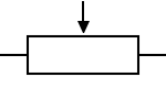 Potentiometer IEC international symbol