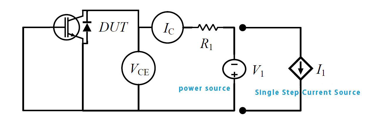 Figure 3 Diode forward voltage test circuit diagram Figure 3 Diode forward voltage test circuit diagram