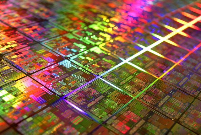 Hundreds of millions of transistors in a CPU