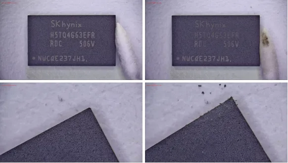 Acetone Wipe & Scratch Test