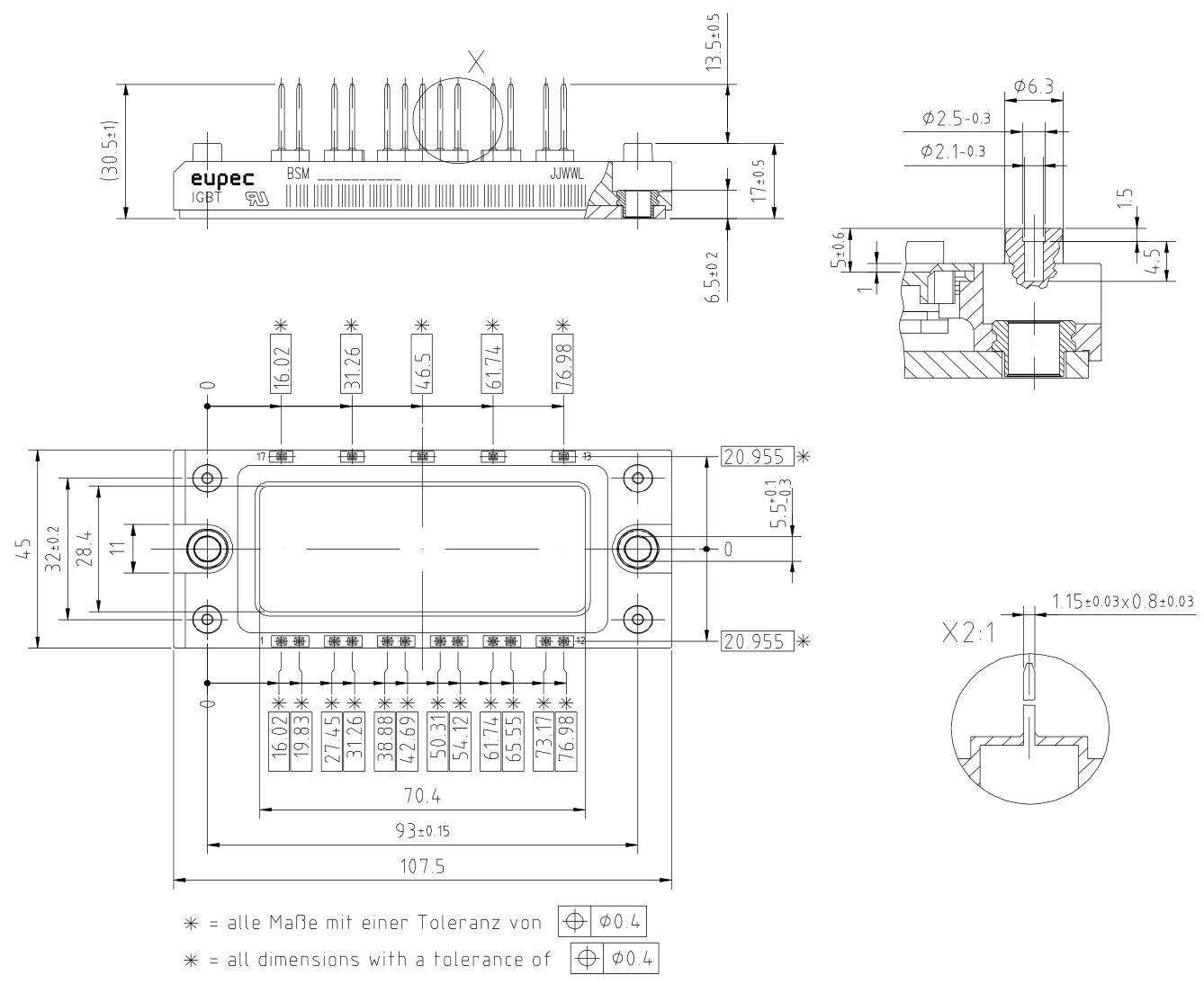 BSM35GD120DN2 Outline
