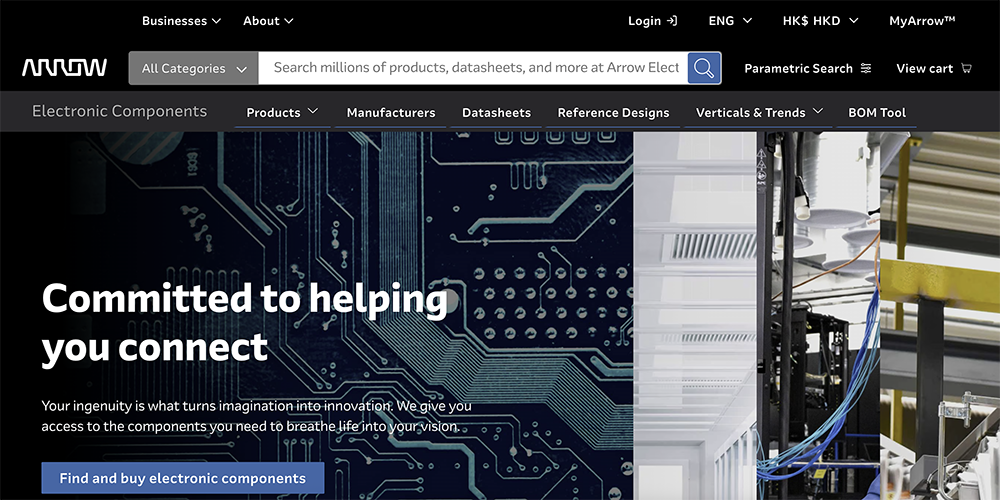 Arrow Electronics Website Arrow Electronics Website