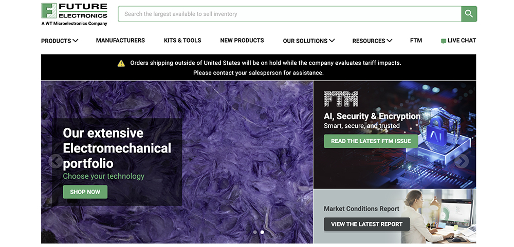 Future Electronics Website Future Electronics Website