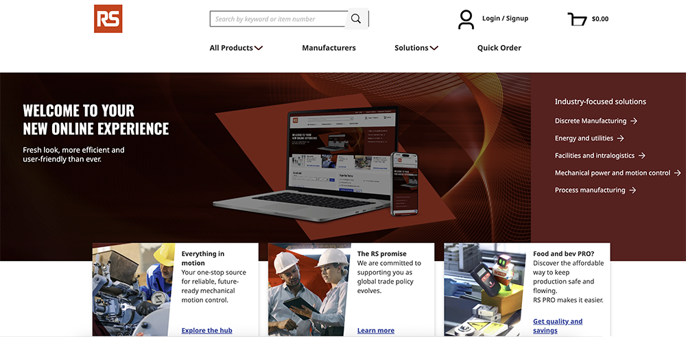 RS Group Website RS Group Website