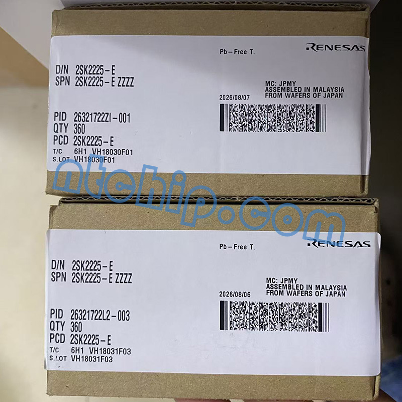 Renesas Electronics Corporation 2SK2225-E package label