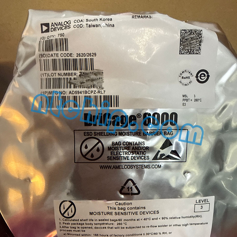 Analog Devices Inc. AD5941BCPZ-RL7 package label