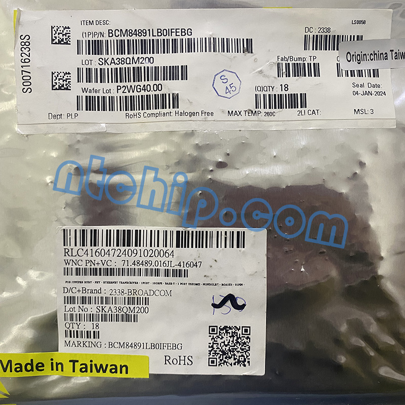 Broadcom Limited BCM84891LB0IFEBG package label