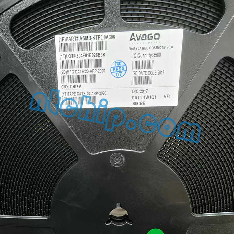 Avago Technologies (Broadcom) ASMB-KTF0-0A306 original reel label