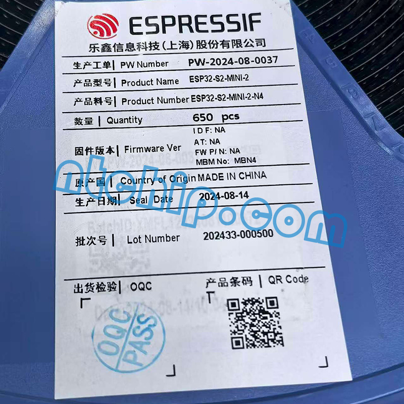 Espressif Systems ESP32-S2-MINI-2-N4 original reel label