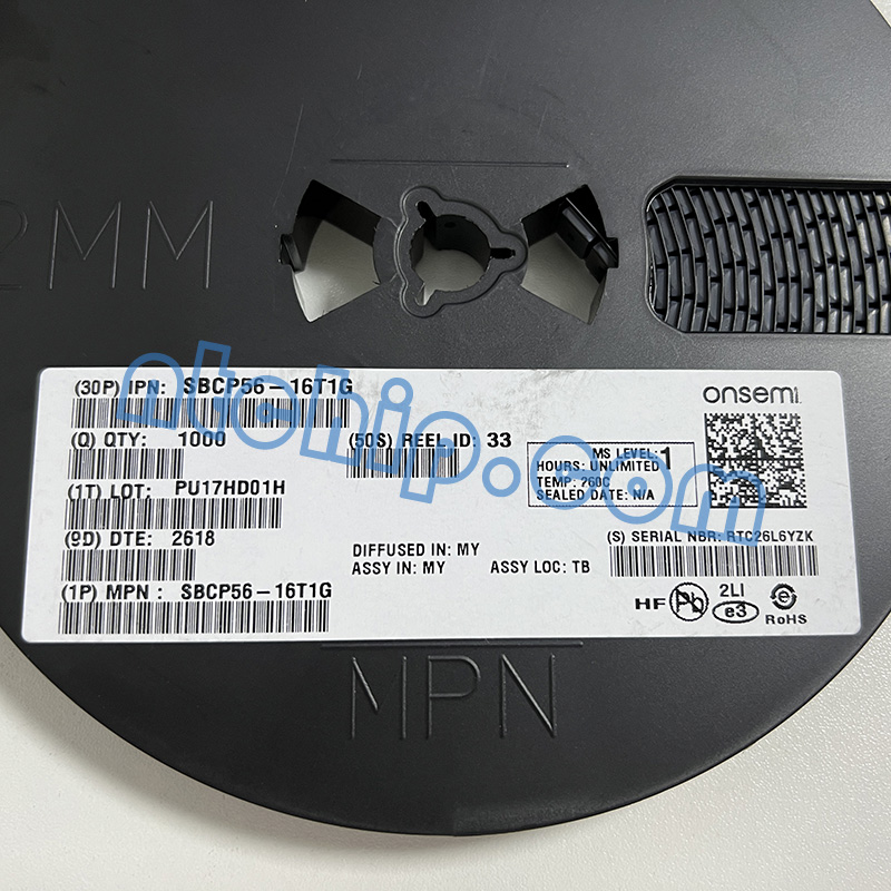 onsemi SBCP56-16T1G original reel label