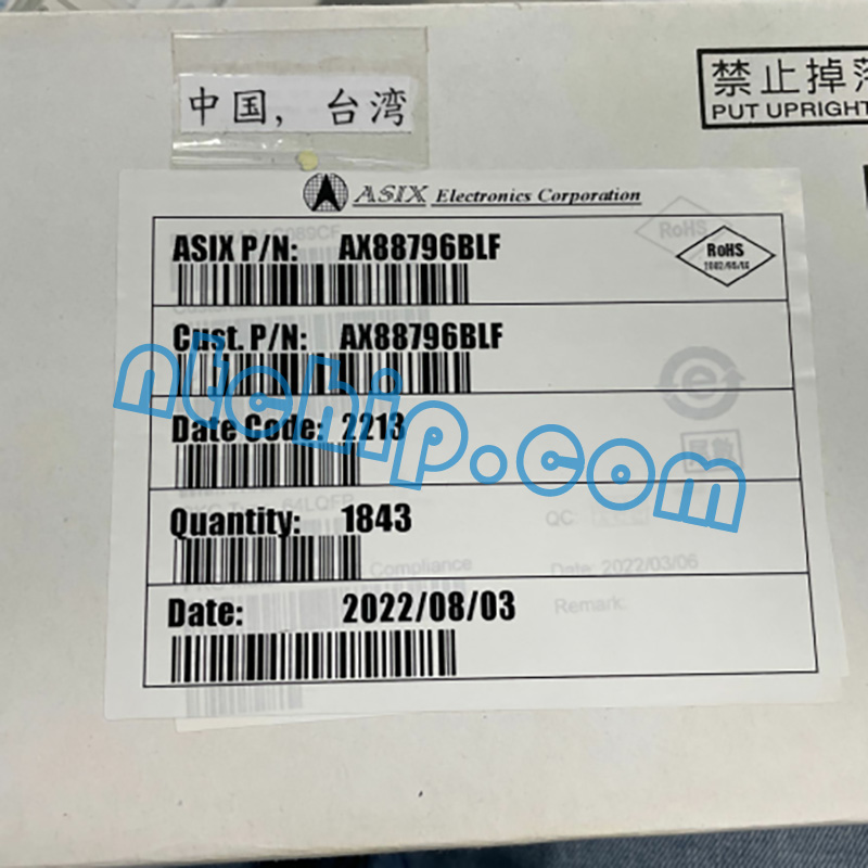 ASIX AX88796BLF package label