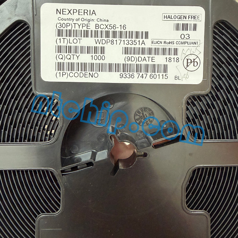 Nexperia BCX56-16,115 reel label