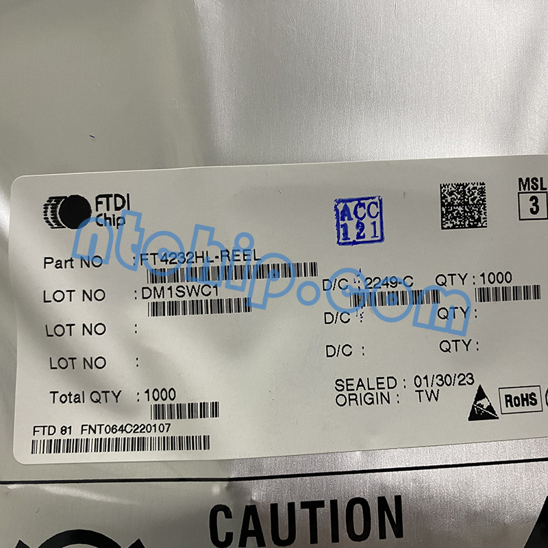 FTDI FT4232HL-REEL original package label